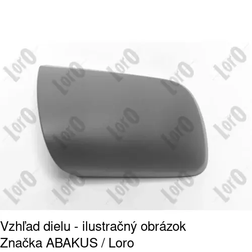 Rám vonkajšieho zrkadla 551455TM /POLCAR/ - obr. 3