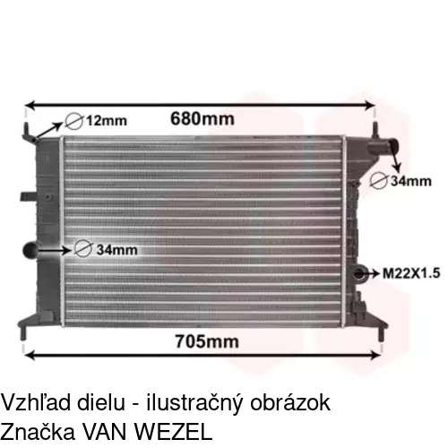Chladiče vody 551608-2 /POLCAR/ - obr. 4
