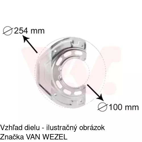 Brzdovy štít 5516OT10 /POLCAR/ - obr. 1