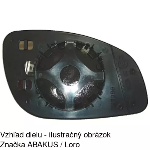 Sklo vonkajšieho zrkadla s držiakom 5518555E /POLCAR/ - obr. 4