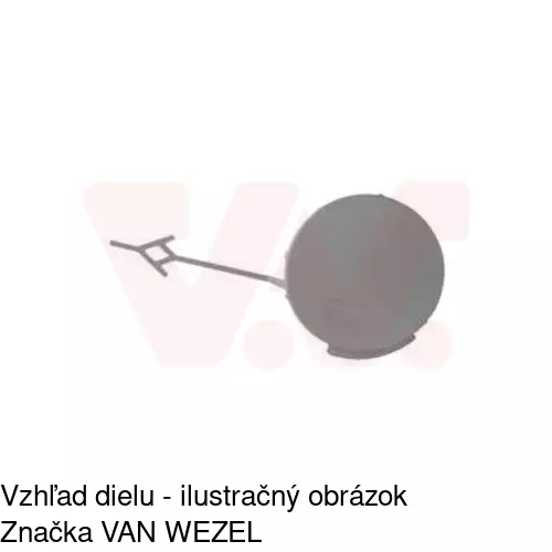 Záslepka ťažného háku 552007-9 /POLCAR/ - obr. 1