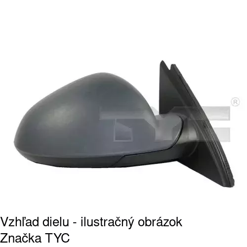 Rám vonkajšieho zrkadla 552054PM /POLCAR/ - obr. 2