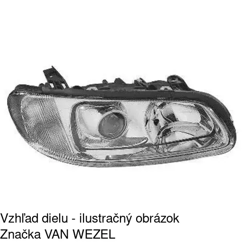 Hlavný reflektor 5527091E /POLCAR/ - obr. 3