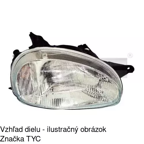 Hlavný reflektor POLCAR 555510-E