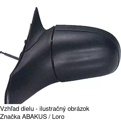 Vonkajšie zrkadlo 5555511M /POLCAR/ - obr. 3