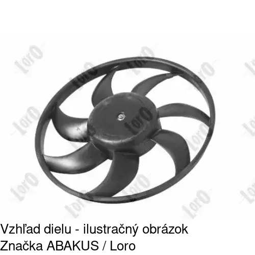 Ventilátor bez krytu / podpery 555623U2 /POLCAR/ - obr. 4