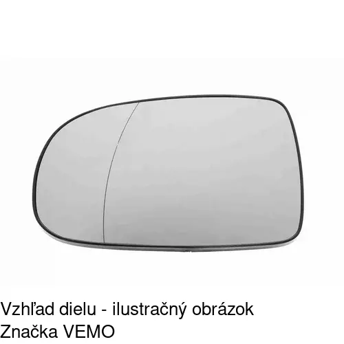 Sklo vonkajšieho zrkadla s držiakom 5556545M /POLCAR/ - obr. 5