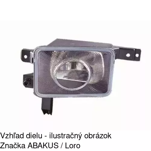 Hmlové svetlo - predné 5557300E /POLCAR/ - obr. 3