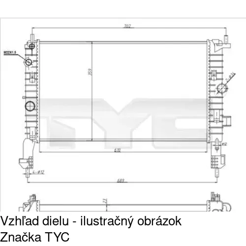 Chladiče vody POLCAR 555908A4