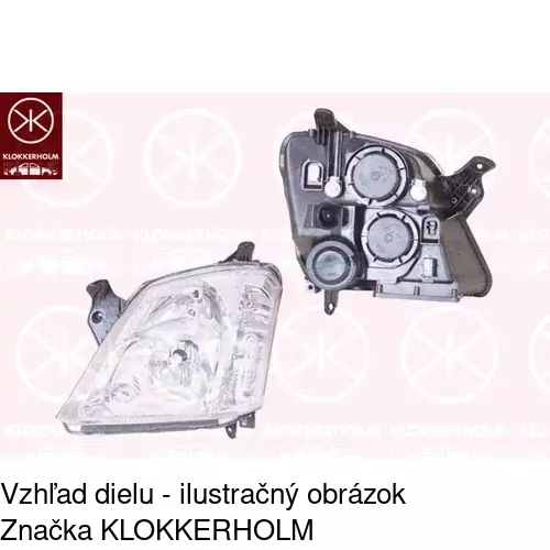 Hlavný reflektor 5559100E /POLCAR/ - obr. 2