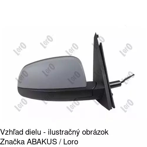 Rám vonkajšieho zrkadla 555955PM /POLCAR/ - obr. 4