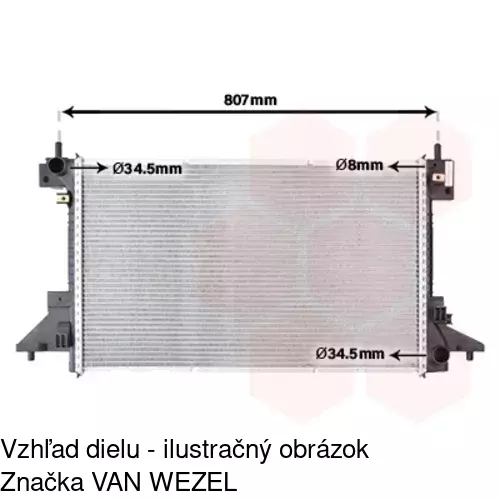Chladiče vody 55H108-1 /POLCAR/ - obr. 1