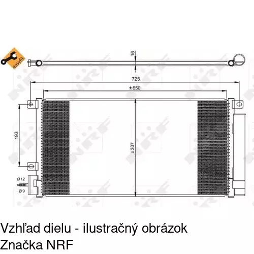 Chladiče klimatizácie 55L1K81X /POLCAR/ - obr. 1