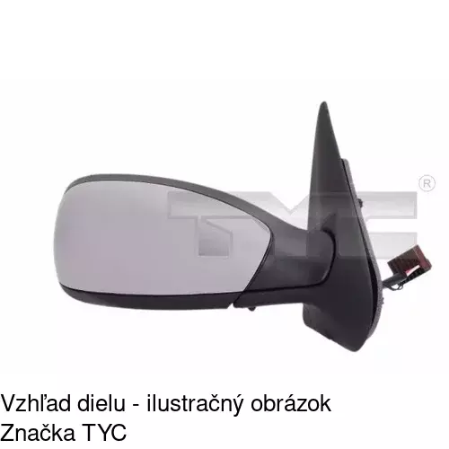 Vonkajšie zrkadlo 5707513M /POLCAR/ - obr. 5