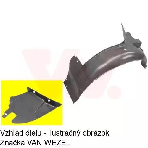 Podblatník (plast) POLCAR 5707FP14T