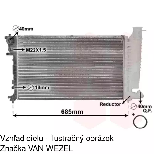 Chladiče vody 5708081X /POLCAR/ - obr. 4