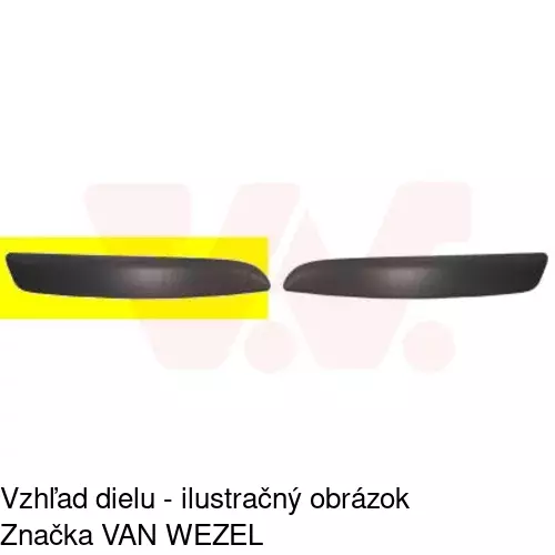 Lišta nárazníka 571007-6 /POLCAR/ - obr. 1