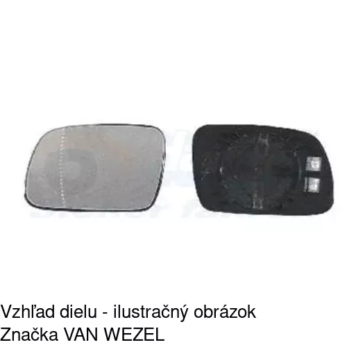 Sklo vonkajšieho zrkadla s držiakom 5710554M /POLCAR/ - obr. 4