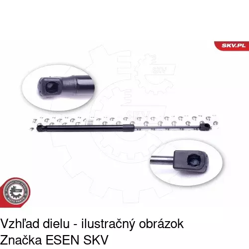 Plynová pružina 5710AB1D /POLCAR/ - obr. 2