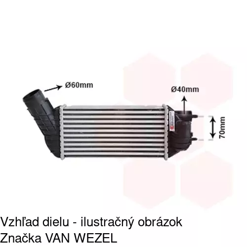 Chladiče vzduchu (Intercoolery) 5712J82X /POLCAR/ - obr. 1