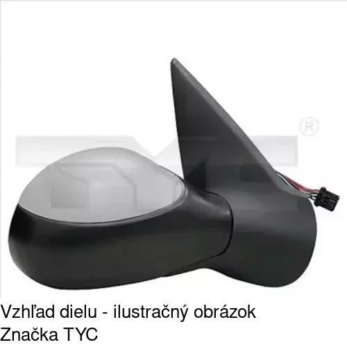 Vonkajšie zrkadlo POLCAR 5723510E
