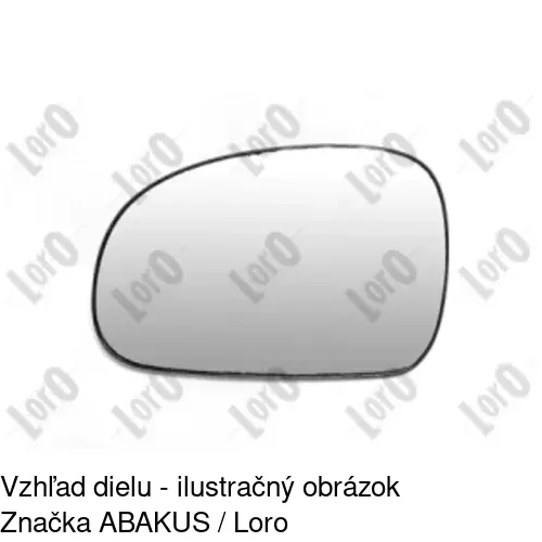 Sklo vonkajšieho zrkadla s držiakom 5746546E /POLCAR/ - obr. 5