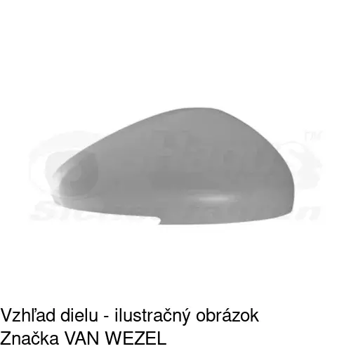 Rám vonkajšieho zrkadla 575655PM /POLCAR/ - obr. 4