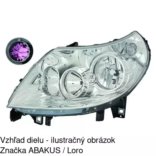 Hlavný reflektor 5770092U /POLCAR/ - obr. 5