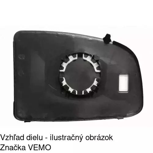 Sklo vonkajšieho zrkadla s držiakom 5770555M /POLCAR/ - obr. 2