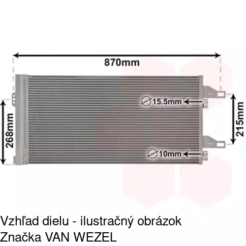 Chladiče klimatizácie 5770K8C1S /POLCAR/ - obr. 4