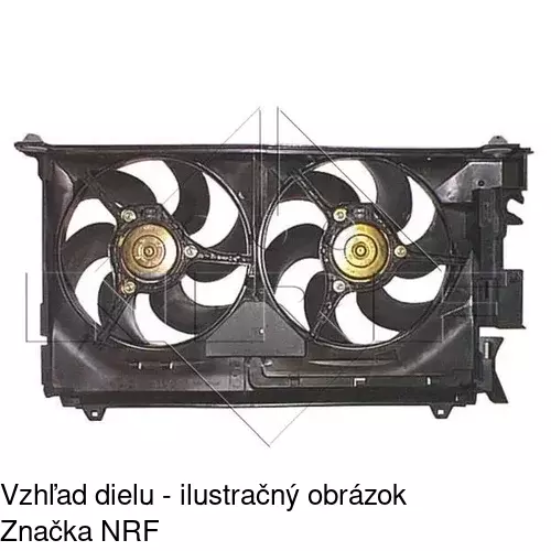 Ventilátor bez krytu / podpery 579023U1 /POLCAR/ - obr. 1