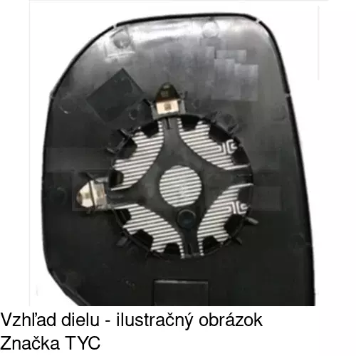 Sklo vonkajšieho zrkadla s držiakom 5792552M /POLCAR/ - obr. 4