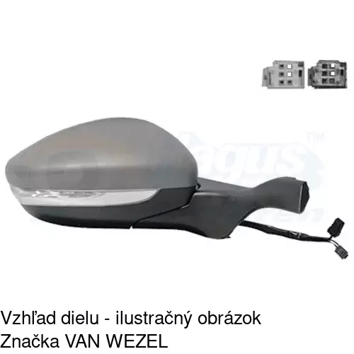 Vonkajšie zrkadlo 57B1523M /POLCAR/ - obr. 5