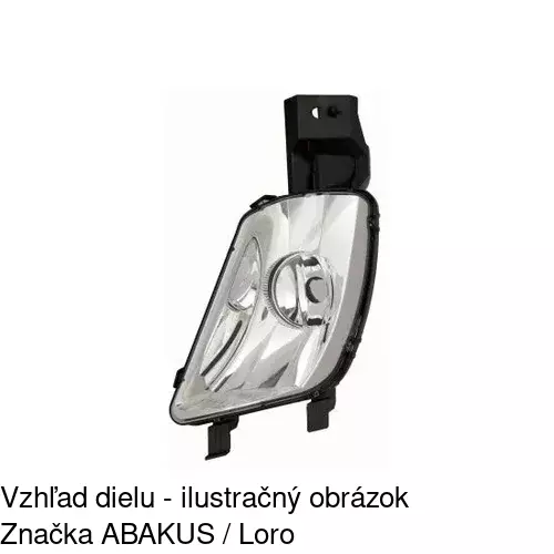 Hmlové svetlo - predné 57C130-E /POLCAR/ - obr. 2