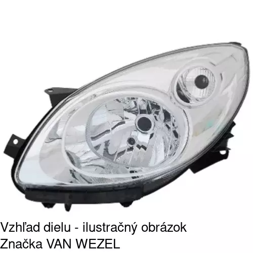 Hlavný reflektor 6001092E /POLCAR/ - obr. 5