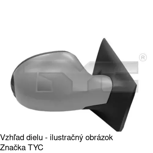 Rám vonkajšieho zrkadla 600154PM /POLCAR/ - obr. 3