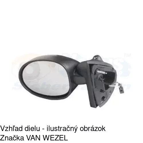 Vonkajšie zrkadlo 6003514M /POLCAR/ - obr. 2