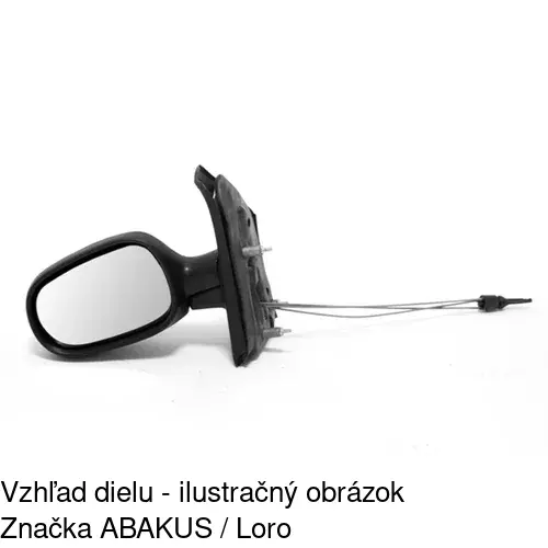 Vonkajšie zrkadlo 6007515M /POLCAR/ - obr. 4