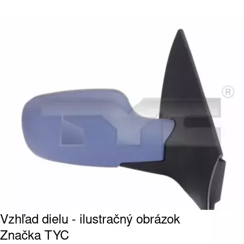 Vonkajšie zrkadlo 6012523M /POLCAR/ - obr. 1
