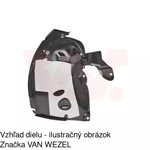 Podblatník (plast) 6014FP1Q /POLCAR/ - obr. 1