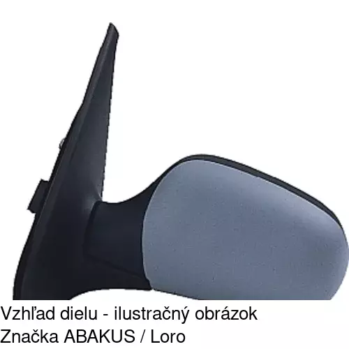 Vonkajšie zrkadlo 6015525M /POLCAR/ - obr. 2