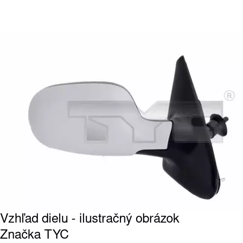 Rám vonkajšieho zrkadla 601554PE /POLCAR/ - obr. 2