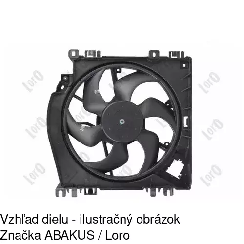 Ventilátor bez krytu / podpery 601623U1 /POLCAR/ - obr. 5