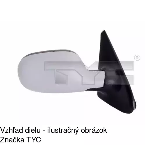 Vonkajšie zrkadlo 6016525E /POLCAR/ - obr. 4