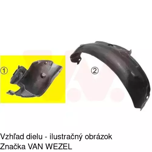 Podblatník (plast) 6016FP1X /POLCAR/ - obr. 1