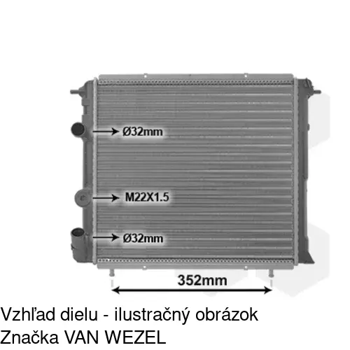 Chladiče vody POLCAR 602208-1