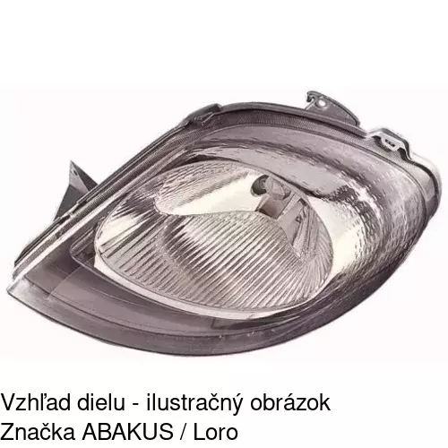 Hlavný reflektor POLCAR 602610-V