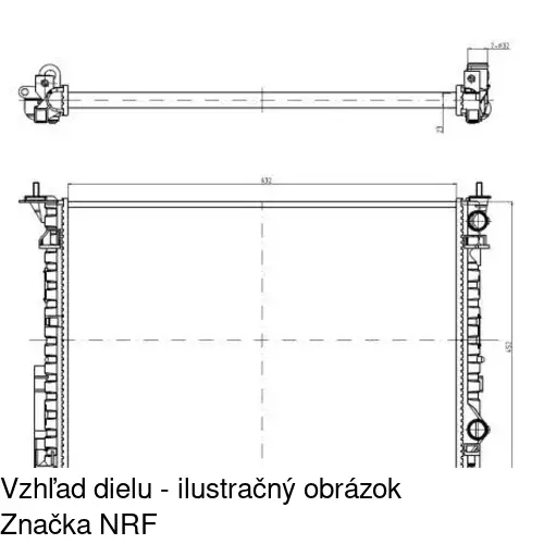 Chladiče vody 603208A3 /POLCAR/ - obr. 1