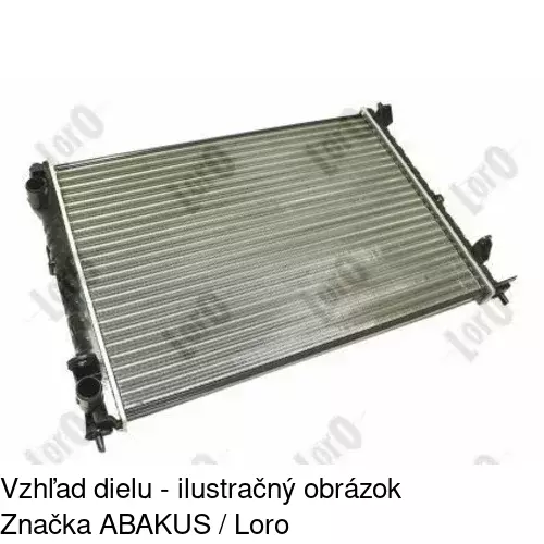 Chladiče vody 603208A3 /POLCAR/ - obr. 2