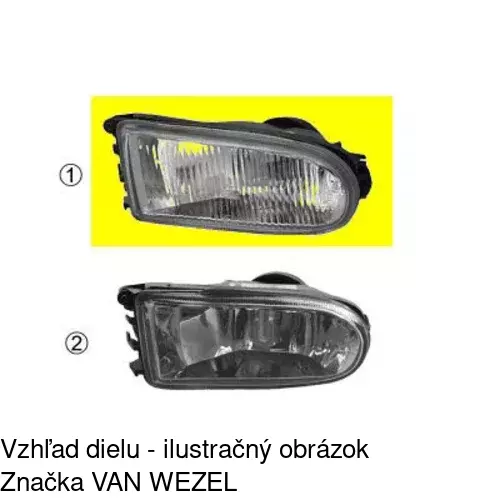 Hmlové svetlo - predné 603229-V /POLCAR/ - obr. 3